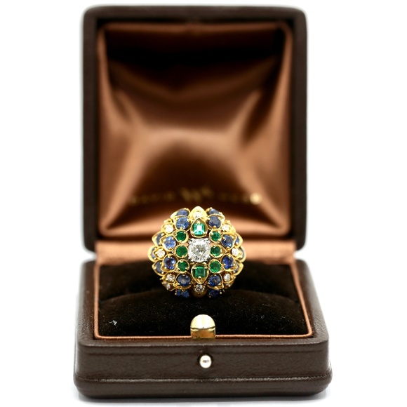 David Webb Antique Tri Colored Ring - Picture 9 of 17